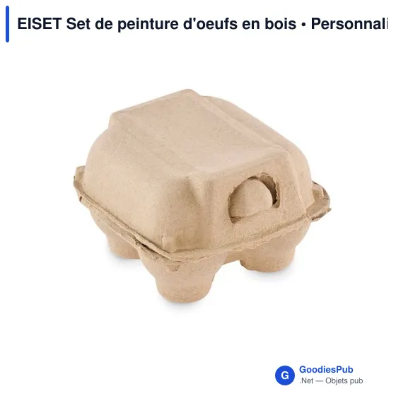EISET Set de peinture d'oeufs en bois - Image 3