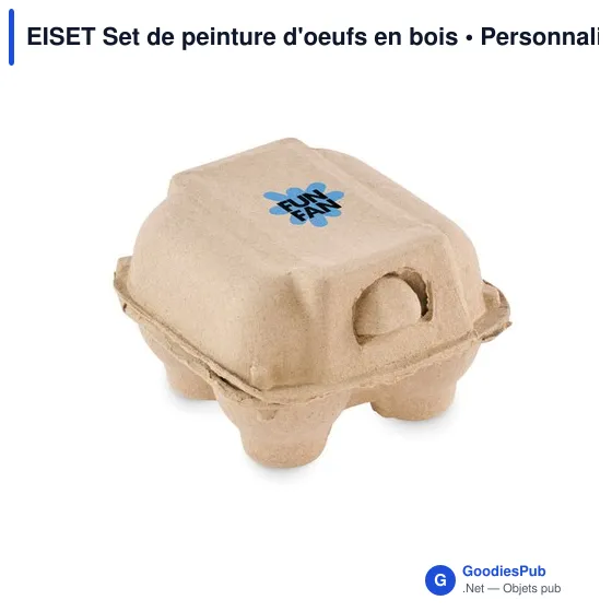 EISET Set de peinture d'oeufs en bois - Image 4