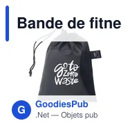 Bande de fitness personnalisable Elastiq Resistance Band avec logo - Miniature 1