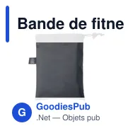 Bande de fitness personnalisable Elastiq Resistance Band avec logo - Miniature 3