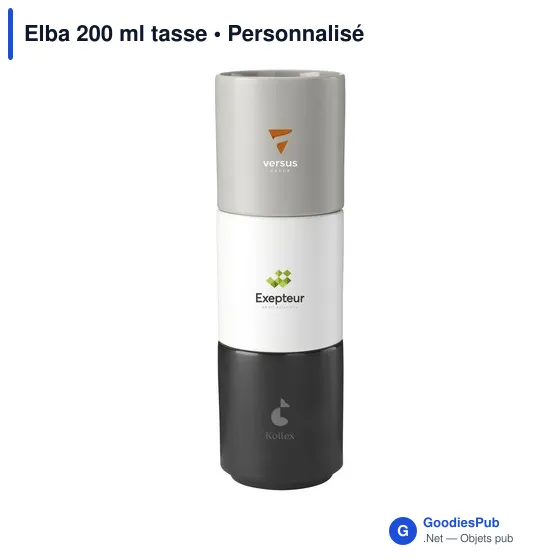 Tasse personnalisable Elba 200 ml avec logo - céramique - Image 11