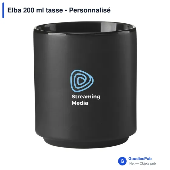 Tasse personnalisable Elba 200 ml avec logo - céramique - Image 6
