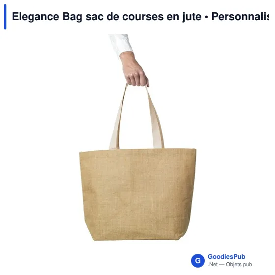 Sac de courses personnalisable Elegance Bag avec logo - Image 2