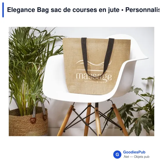 Sac de courses personnalisable Elegance Bag avec logo - Image 11