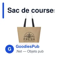 Sac de courses personnalisable Elegance Bag avec logo - Miniature 12