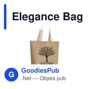 Sac de courses personnalisable Elegance Bag avec logo - Miniature 5