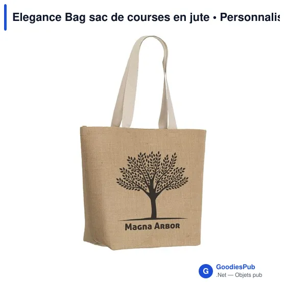 Sac de courses personnalisable Elegance Bag avec logo - Image 5
