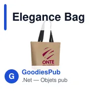 Sac de courses personnalisable Elegance Bag avec logo - Miniature 7