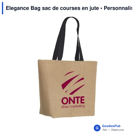 Sac de courses personnalisable Elegance Bag avec logo - Image 7