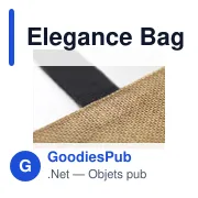 Sac de courses personnalisable Elegance Bag avec logo - Miniature 8