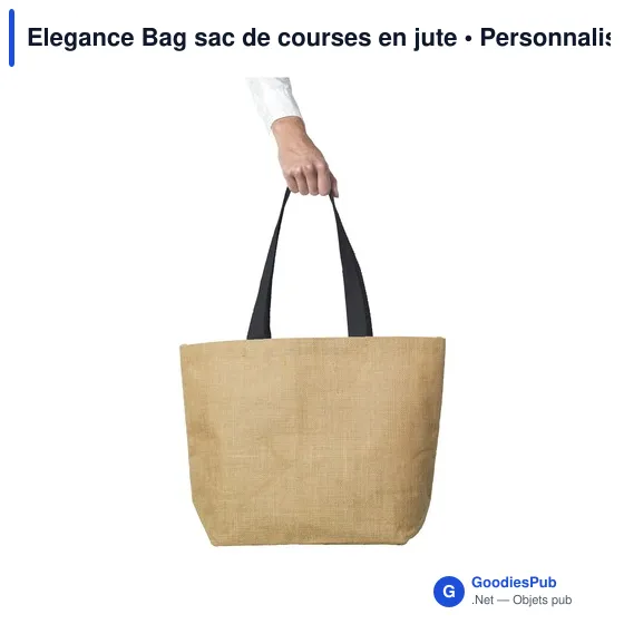 Sac de courses personnalisable Elegance Bag avec logo - Image 9