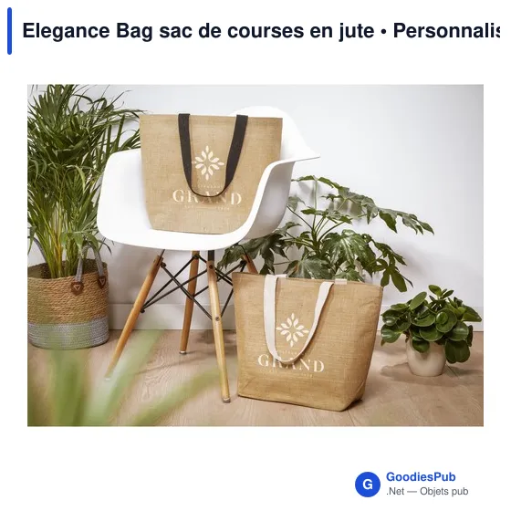 Sac de courses personnalisable Elegance Bag avec logo - Image 10