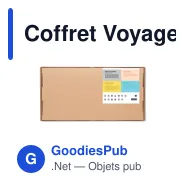 Coffret Voyage Vegan Unisexe personnalisable avec logo - Miniature 2