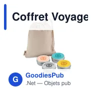 Coffret Voyage Vegan Unisexe personnalisable avec logo - Miniature 3