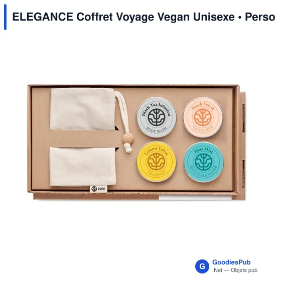 Coffret Voyage Vegan Unisexe personnalisable avec logo - Image 4