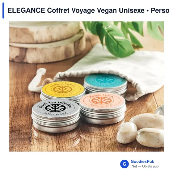 Coffret Voyage Vegan Unisexe personnalisable avec logo - Image 7
