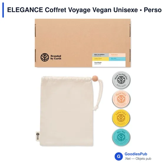 Coffret Voyage Vegan Unisexe personnalisable avec logo - Image 8