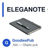 ELEGANOTE Carnet en cuir recyclé et stylo - Miniature 1