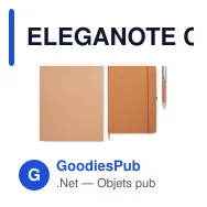 ELEGANOTE Carnet en cuir recyclé et stylo - Miniature 12