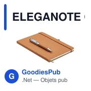 ELEGANOTE Carnet en cuir recyclé et stylo - Miniature 7