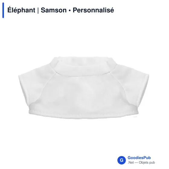 Peluche Éléphant personnalisable avec logo - Samson - Image 5