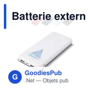 Batterie externe personnalisable 10000 mAh en ABS avec logo - Elite - Miniature 1