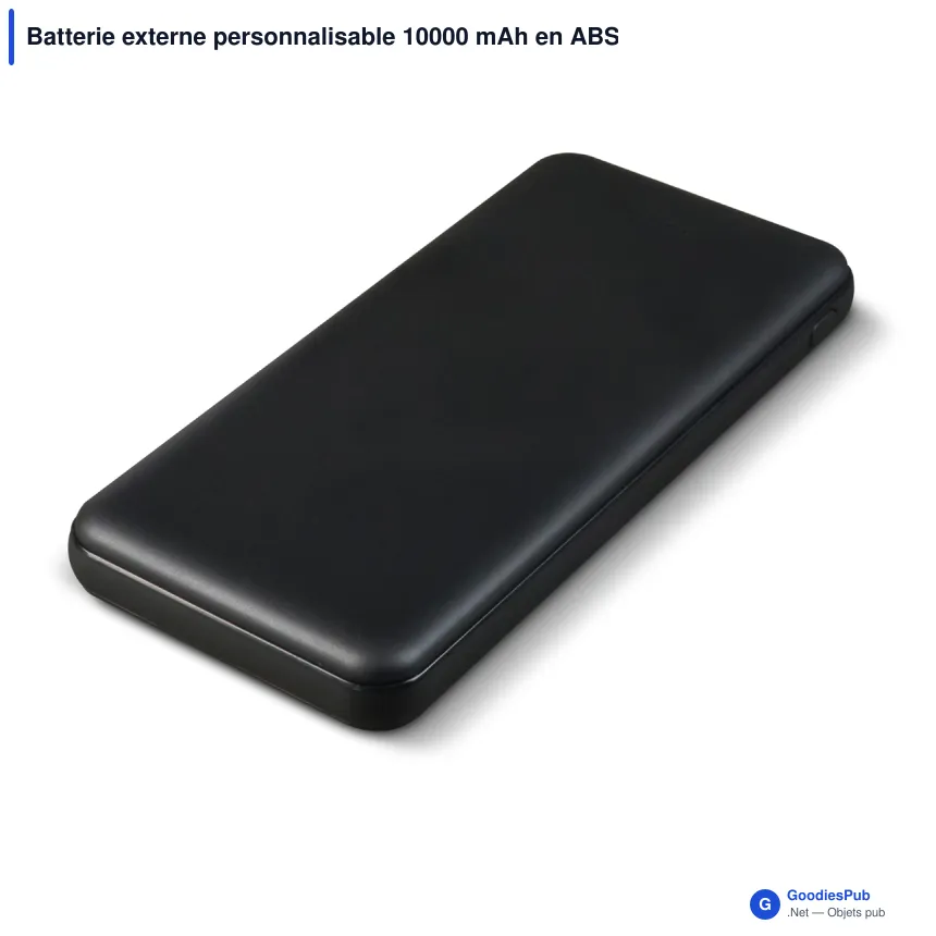 Batterie externe personnalisable 10000 mAh en ABS avec logo - Elite - Image 5