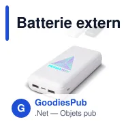 Batterie externe personnalisable grande capacité 16000 mAh avec logo - Elite - Miniature 1