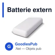Batterie externe personnalisable grande capacité 16000 mAh avec logo - Elite - Miniature 2