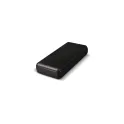 Variante Noir - Batterie externe personnalisable grande capacité 16000 mAh avec logo - Elite