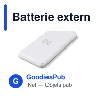 Batterie externe personnalisable avec chargeur sans fil 8000 mAh et logo - Elite - Miniature 3