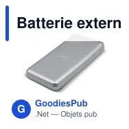 Batterie externe personnalisable avec chargeur sans fil 8000 mAh et logo - Elite - Miniature 5
