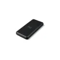 Variante Noir - Batterie externe personnalisable avec chargeur sans fil 8000 mAh et logo - Elite