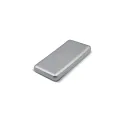 Variante Argent - Batterie externe personnalisable avec chargeur sans fil 8000 mAh et logo - Elite