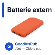 Batterie externe personnalisable soft touch 8000 mAh avec logo - Elite - Miniature 2