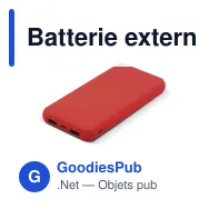 Batterie externe personnalisable soft touch 8000 mAh avec logo - Elite - Miniature 3