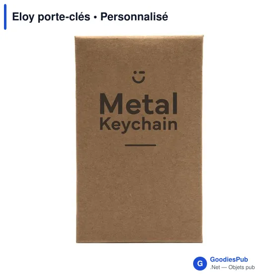 Porte-clés personnalisable en aluminium avec logo - Eloy - Image 3