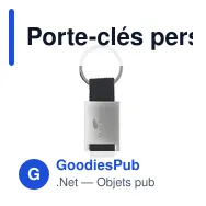Porte-clés personnalisable en aluminium avec logo - Eloy - Miniature 5