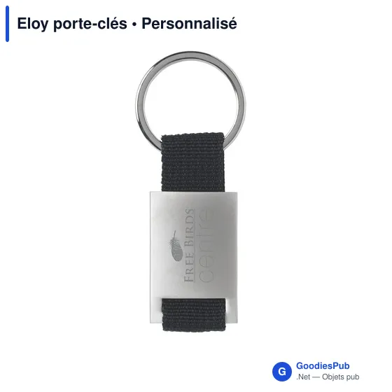 Porte-clés personnalisable en aluminium avec logo - Eloy - Image 5