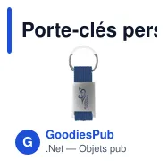 Porte-clés personnalisable en aluminium avec logo - Eloy - Miniature 7