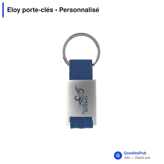 Porte-clés personnalisable en aluminium avec logo - Eloy - Image 7