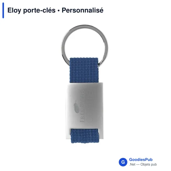 Porte-clés personnalisable en aluminium avec logo - Eloy - Image 10
