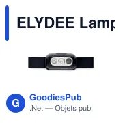 ELYDEE Lampe frontale LED rechargeable - Miniature 2