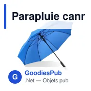 Parapluie canne personnalisable 23 pouces en pongée 190T avec logo - Emerantia - Miniature 6
