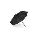 Variante Noir - Parapluie canne personnalisable 23 pouces en pongée 190T avec logo - Emerantia