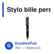 Stylo bille personnalisable Empire avec logo en aluminium - Miniature 3