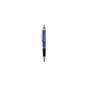 Variante bleu foncé - Stylo bille personnalisable Empire avec logo en aluminium