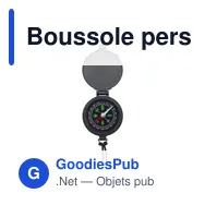 Boussole personnalisable En-Route avec logo pour vos activités outdoor - Miniature 1