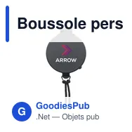 Boussole personnalisable En-Route avec logo pour vos activités outdoor - Miniature 2