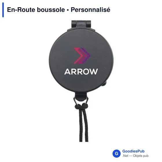 Boussole personnalisable En-Route avec logo pour vos activités outdoor - Image 2